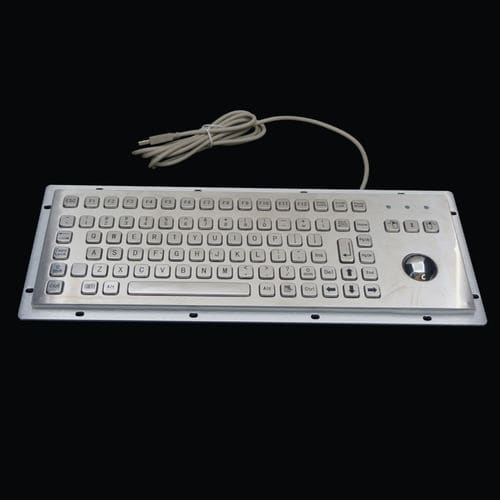 Edelstahltastatur - MKA-88-B - MATE TECHNOLOGY SHENZHEN LIMITED - einbaufähig / mit mechanischen Tasten / Trackball