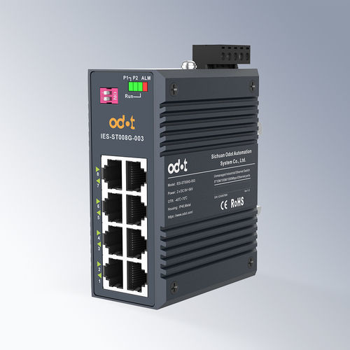 Ethernet-Switch / unmanaged - IES-ST008G-003 - ODOT Automation - 8 Ports / Gigabit-Ethernet / wandmontiert