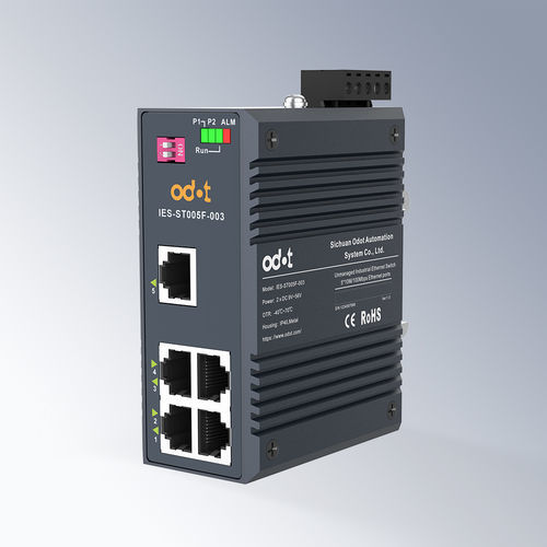 Ethernet-Switch / unmanaged - IES-ST005F-003 - ODOT Automation - 5 Ports / für DIN-Schiene / Wandmontage