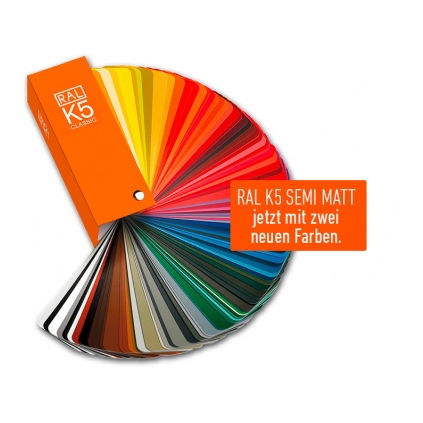 RAL-Farbtabelle - K5 semi-matt - RAL colours