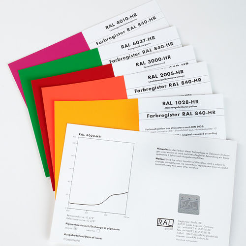 RAL-Farbtabelle - 840-HR single - RAL colours