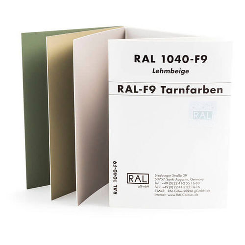 RAL-Farbtabelle - F9 - RAL colours
