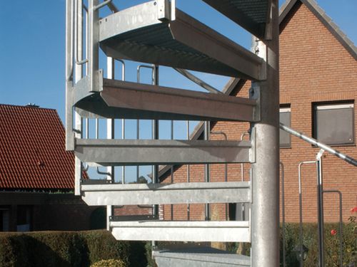Wendeltreppe - LG EXPRESS - Lichtgitter GmbH - galvanisierter Stahl