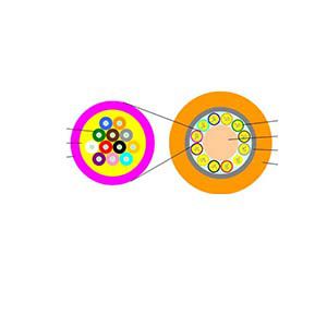Multifaser-Glasfaserkabel - Henan Shijia Photons Technology Co., Ltd - Daten / schwerentflammbar / doppelt ummantelt