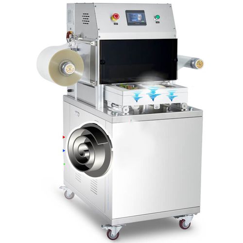 Verpackungsmaschine / Verpackungen unter Schutzatmosphäre - OBS-400A - Foshan Coretamp Packaging Machinery Co., Ltd - halbautomatisch / Folien / Fleisch