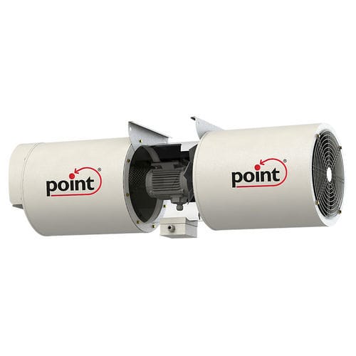 Geräuscharmer Ventilator - P-AJF series - POINT KLIMA - helicoidal / Luftumwälz / 380 V AC