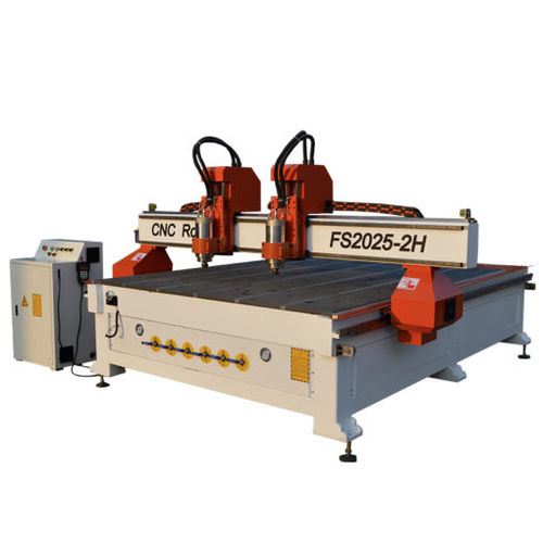 CNC-Konturfräsmaschine - FS2030A-2H - Jinan Forsun CNC Machinery Co.Ltd - 3-Achs / Zweispindel / für Kunststoff