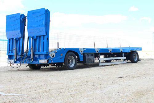 Baumaschinentransporter-Anhänger - Emirsan Trailer - Ultra-Tieflader / für Fahrzeuge / 2-Achsen