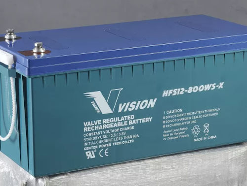 Ventilgeregelte Batterie - HFS12 series - Vision Group - Block / 12 V / für USV