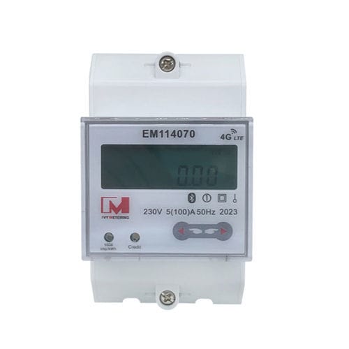 Einphasiger elektrischer Energiezähler - EM114070 STS - IVY METERING - für DIN-Schiene / mit LCD-Display / 50 Hz