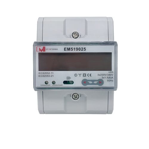 Einphasiger Stromzähler - EM519025-05 - IVY METERING - dreiphasig / für DIN-Schiene / RS-485