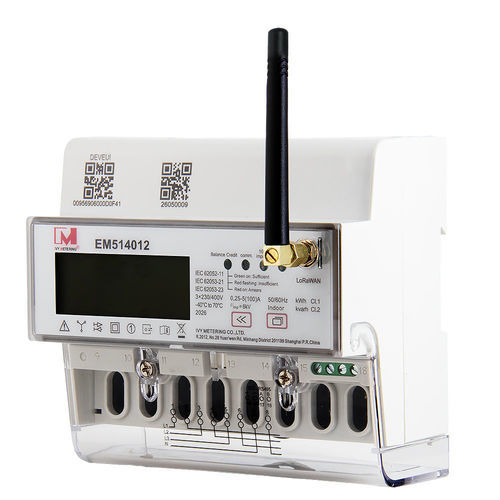 Drehstromzähler - EU868mMHz  - IVY METERING - für DIN-Schiene / mit LCD-Display / smart