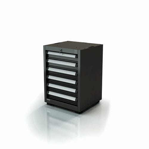 Werkstattschrank - AR-301.10 - DEA WORKLAB SRL - auf Füßen / 6-Schubladen / Polyester