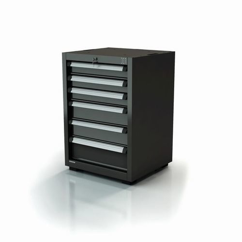 Werkstattschrank - AR-455.11 - DEA WORKLAB SRL - auf Füßen / 6-Schubladen / Polyester