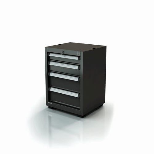 Werkstattschrank - AR-321.10 - DEA WORKLAB SRL - auf Füßen / mit 4 Schubladen / Polyester