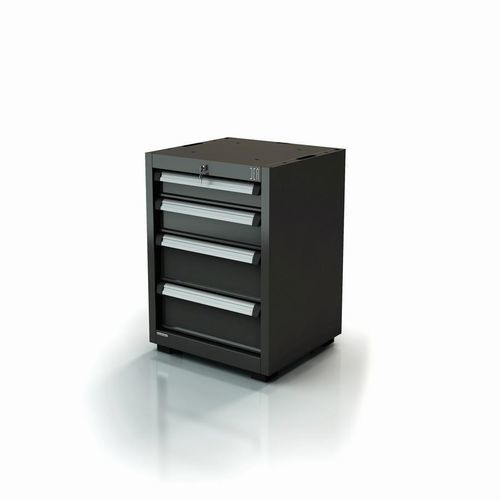 Werkstattschrank - AR-385.11 - DEA WORKLAB SRL - auf Füßen / mit 4 Schubladen / Polyester