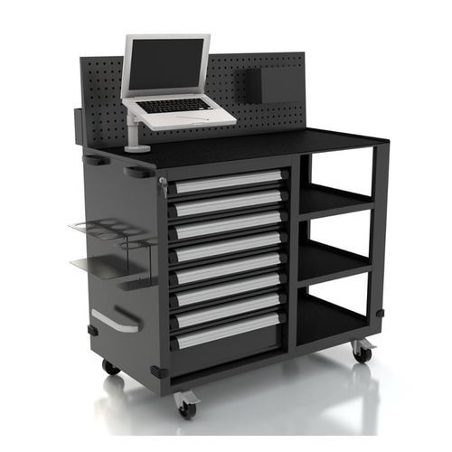 Arbeitsplatz-Wagen - AR-442.11 - DEA WORKLAB SRL - Fachböden / mit Schublade / Werkzeughalter