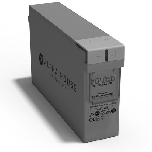 Rechteckige Batterie - 12MVR200 - Alpha House Ltd - 12 V / ISO