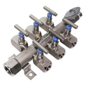 Mehrweg-Verteilerblock - ADM-PRO™ - Alco - Edelstahl / Hochdruck