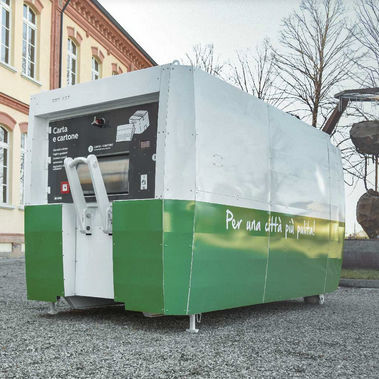 Müllpresse für Mischabfall - Ecologia Soluzione Ambiente - mobil / modular / Seitenlader