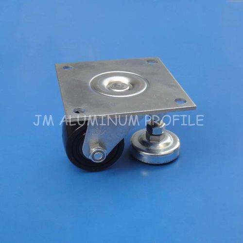 Lenkrolle - JMCC series - JM Aluminum Profile Accessories Co., Limited - mit Grundplatte / mit Bremse / für Schwerlasten