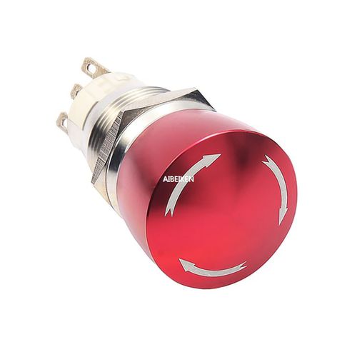 Pilzdrucktaster - IB19C-ES - YUEQING AIBEIKEN ELECTRIC CO., LTD. - Notausschalter / IP67 / unbeleuchtet