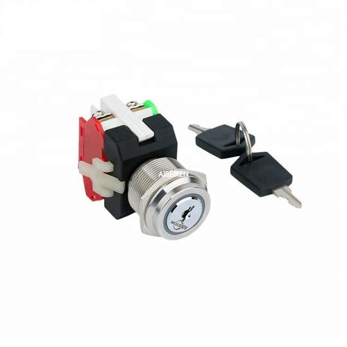 Schlüssel-Drucktaster - IB22G-Y11Z-E - YUEQING AIBEIKEN ELECTRIC CO., LTD. - IP65 / beleuchtet / Industrie