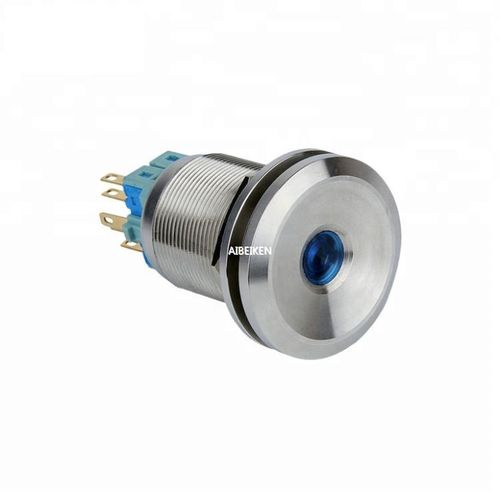 IP67-Drucktaster - IB25S-MT11F-D - YUEQING AIBEIKEN ELECTRIC CO., LTD. - beleuchtet / Industrie / Edelstahl