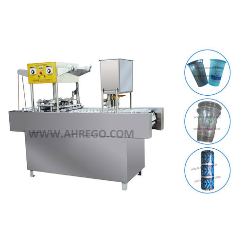 Automatische Abfüllmaschine mit Traysealer - SQF series - Anhui Koyo Rego Machinery Technology Co., Ltd. - Becher / für Töpfe / für Flüssigkeiten