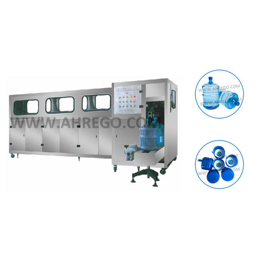 Spül-, Füll- und Verschließmaschine / für Kübel - QGF series - Anhui Koyo Rego Machinery Technology Co., Ltd. - Trinkwasser / automatisch
