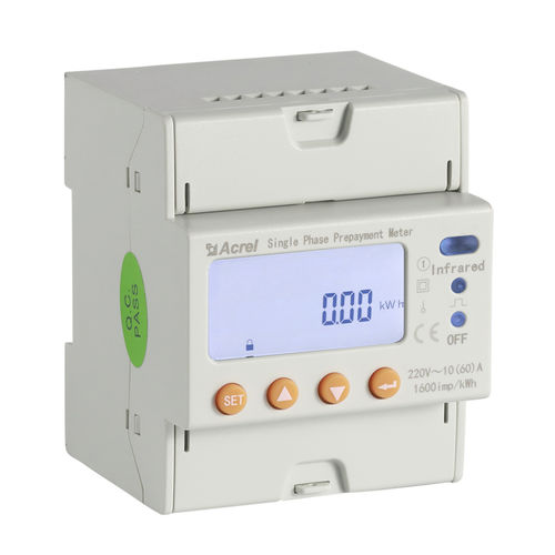 Einphasiger elektrischer Energiezähler - ADL100-EY - ACREL CO., LTD. - für DIN-Schiene / RS-485 / 50 Hz