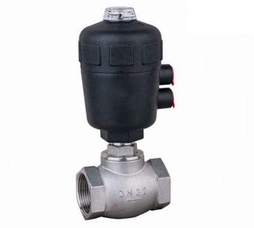 Schrägsitzventil - Ningbo Hi-Tech Smart Machinery Co., Ltd. - Kolben / pneumatisch / für Wasser