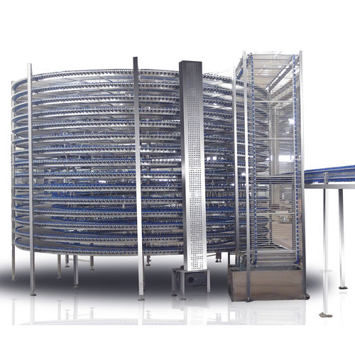 Spiralkühlturm - Hebei AOCNO Baking Machinery Co., Ltd. - hohe Kapazität / für die Lebensmittelindustrie