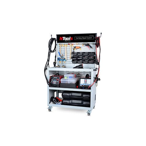 Karosserie-Reparatursystem / auf Wagen - 354003 - Ntools - mit Klebepistole / Nagelzieher / mit Induktionsheizung