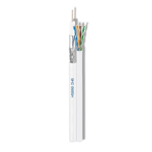 Multimedia-Stromkabel - H5080ZHB - Cavel - Hybrid / koaxial / isoliert
