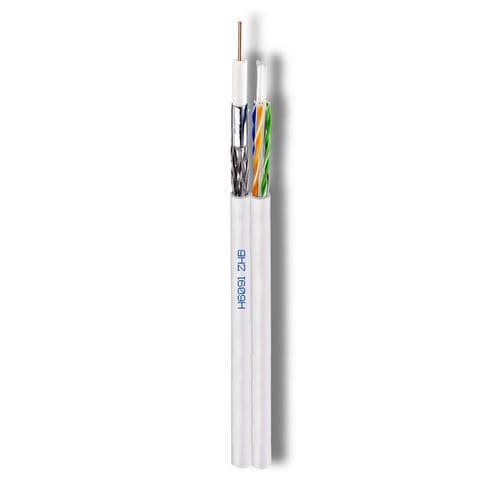Multimedia-Stromkabel - H6091ZHB - Cavel - Hybrid / koaxial / isoliert