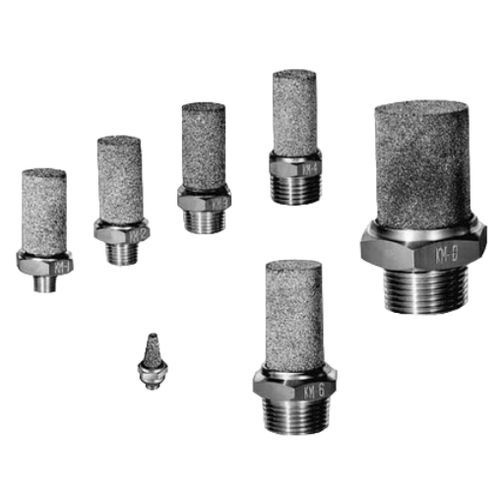 Flusskontrolle-Schalldämpfer - KM series - Koganei Corporation - Luft / Messing