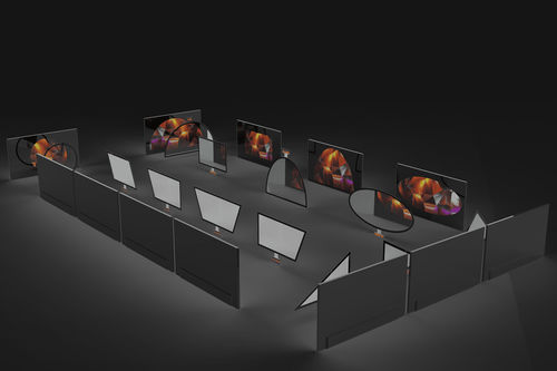 Oberflächenwellen-Touchscreen - SHAPES - Displax SA - Multi-Touch / Industrie / maßgefertigt