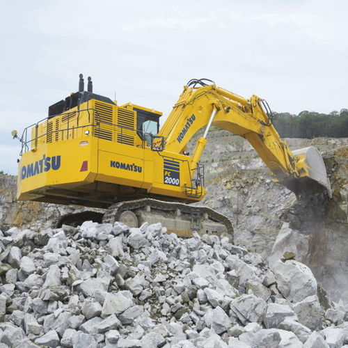 Großformatiger Bagger - PC2000-11 - Komatsu Europe - auf Raupen / Diesel / für Bergbau