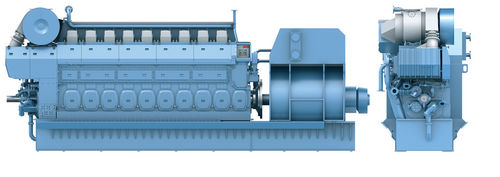 Diesel-Stromaggregat - C25:33L - Rolls Royce - dreiphasig / Kammereinspritzung / für Schifffahrtsanwendungen