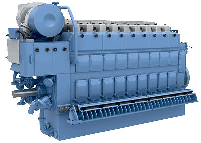 Dieselmotor - C25:33 - Rolls Royce - 4-Zylinder / Turbolader / für Seewasseranwendungen