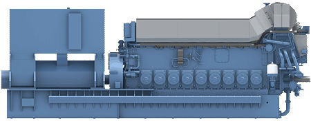 Gasmotor - C26:33 - Rolls Royce - 4-Zylinder / Turbolader / für Stromaggregate