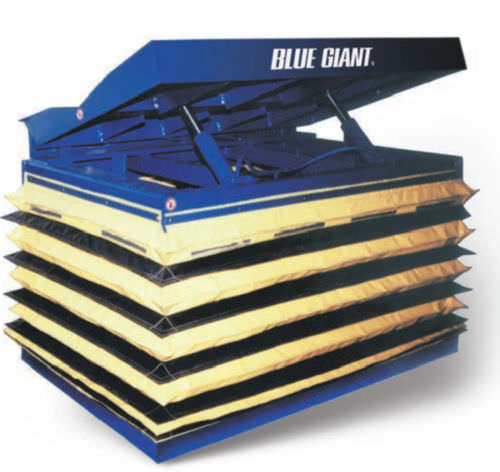 Balg-Hubtisch - Blue Giant - elektrisch / festinstalliert / kippbar