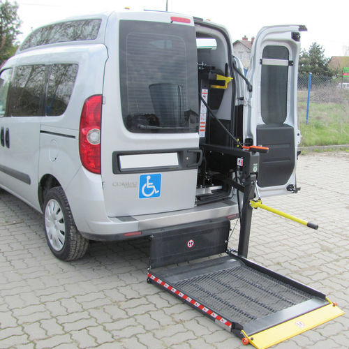 Säulen-Ladebordwand - DH-PH1.03 - Dhollandia - faltbar / für Transporter / für Rollstühle