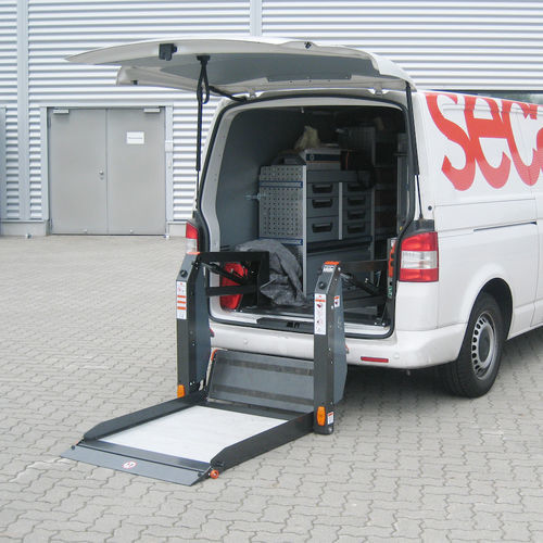 Einziehbare Ladebordwand - DH-P2.05 - Dhollandia - seitenmontiert / für Transporter / elektrisch