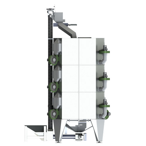 Silo für Getreidetrockner - DOSOMAC - mit konischem Boden / für Industrieanwendungen