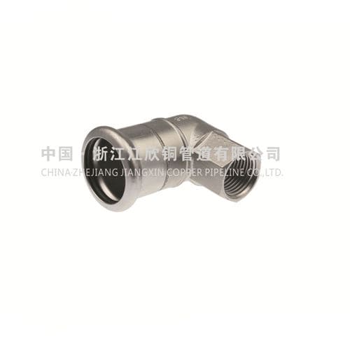 Gewindeanschluss - JXST7712 - Zhejiang Jiangxin Copper Pipeline Co., Ltd. - Push-in / rechtwinkelig / Edelstahl