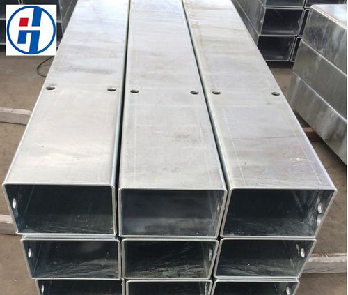 Quadratisches Rohr - Qingdao Jiahexin Steel Co., Ltd. - galvanisiertem Stahl / für Baustellen / Standard