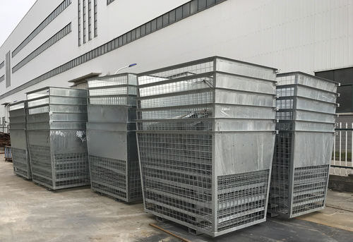Metall-Müllbehälter - Hero Equipment (Yangzhou) Co., Ltd. - für Industrieprodukte / offen / stapelbar