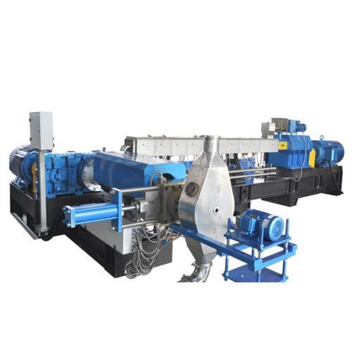 Mehrstufige Extrusionsanlage - SP series - Nanjing Haisi Extrusion Equipment Co., Ltd. - Granulierung / für Thermoplaste / für Kunststoffgranulat